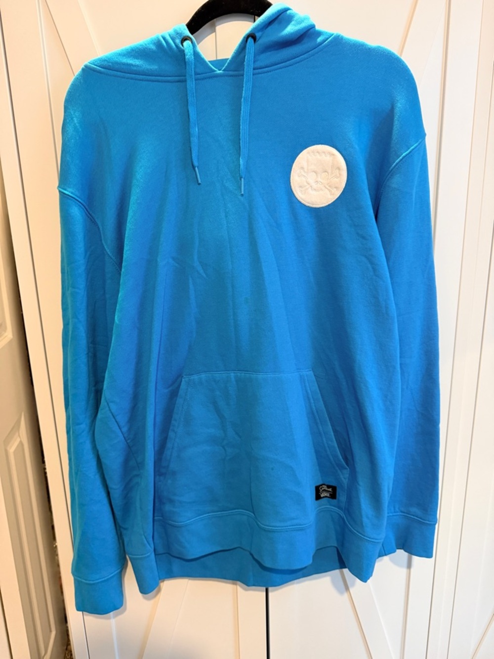 Vans Bright Blue Men's Pullover Hoodie with Chest Patch